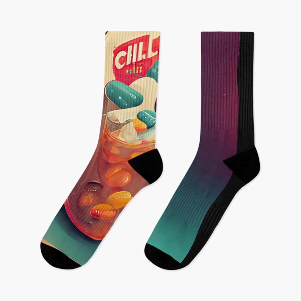 Item preview, Take a Retro Chill Pill designed and sold by deificusArt.