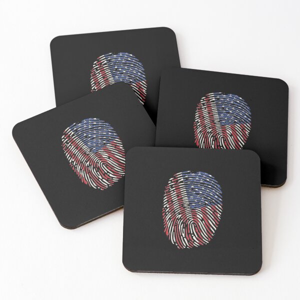 Item preview, USA flag fingerprint designed and sold by DerSenat.