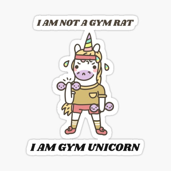 I'm Not a Gym Rat, I'm a Gym Unicorn Gráfico por graphics_home · Creative  Fabrica