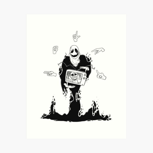 Video Game Block Minifigure **NEW** Custom Printed UNDERTALE GASTER 