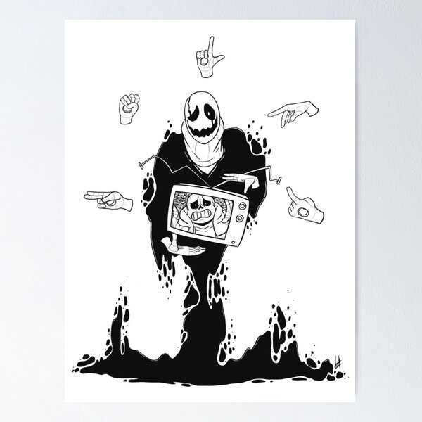 Lord X!Gaster poster Poster for Sale by pingupongo