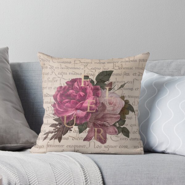 Item preview, fleur pink bouquet of flowers on a vintage book designed and sold by Beeroclock.
