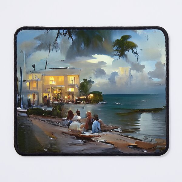 Item preview, Beach Coconut Grove villa in the evening designed and sold by EdwardBratton.