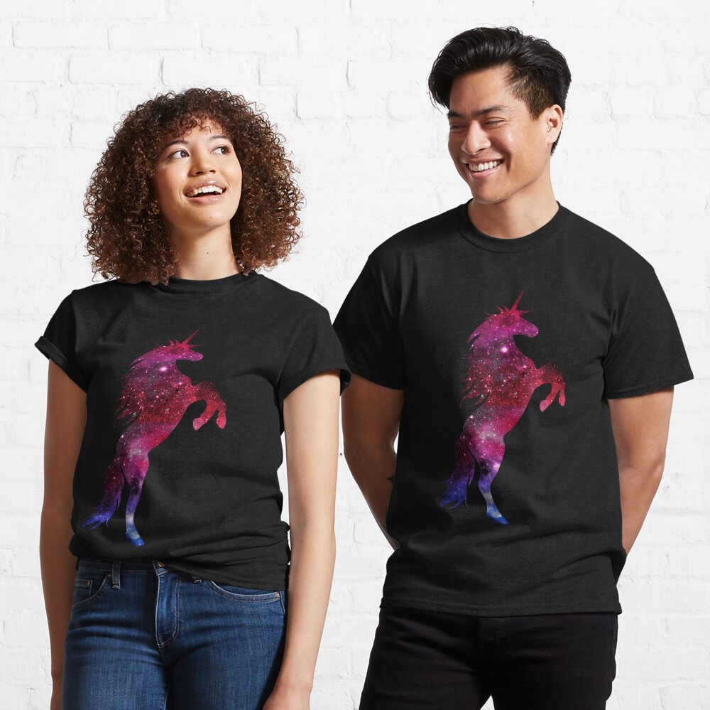 Unicorn Sparkle Space Galaxy T-Shirt\