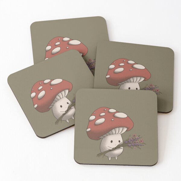 Item preview, Little Mushroom with Flowers designed and sold by HuntingForTeeth.