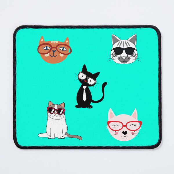 Item preview, Cute cats with glasses designed and sold by darshants.