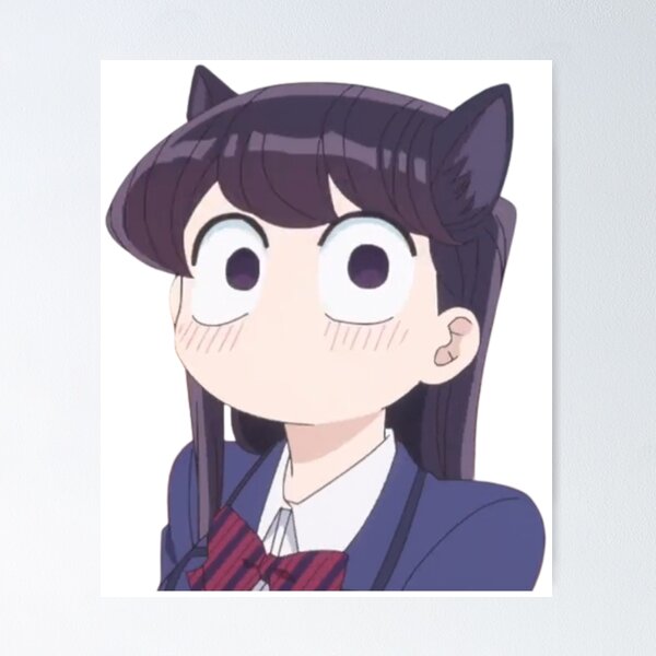 Komi-san Cat Ears Poster for Sale by darkerart