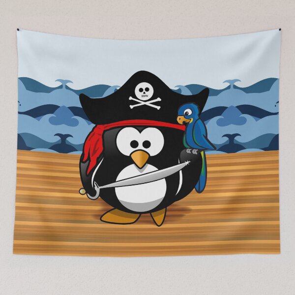 Item preview, Pirate Penguin at Sea designed and sold by Gravityx9.
