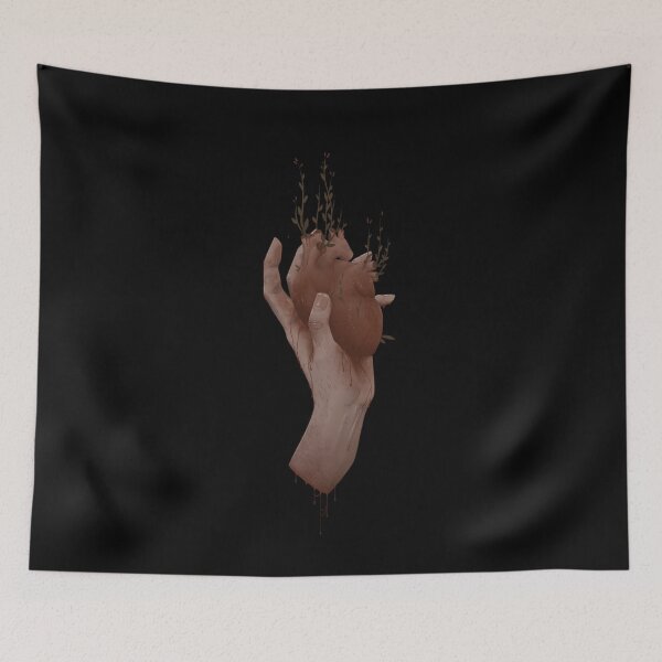 Item preview, Heart Clutched in Hand designed and sold by HuntingForTeeth.