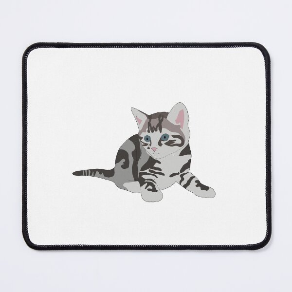 Item preview, Playful Silver Grey Tabby Kitten designed and sold by zoocuties.