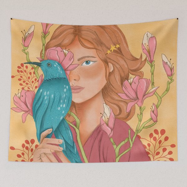 Item preview, Feminine Nature - Yellow designed and sold by ByNataliaBurgos.