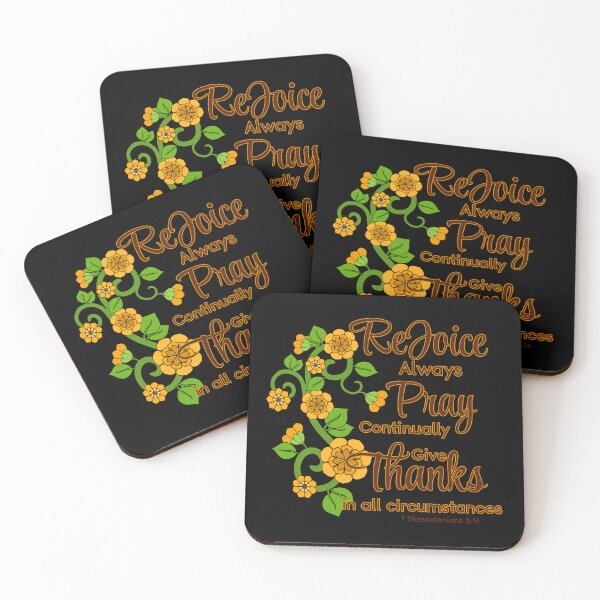 Item preview, Rejoice, Pray and Give Thanks 1 Thessalonians 5:16 designed and sold by Alondra.
