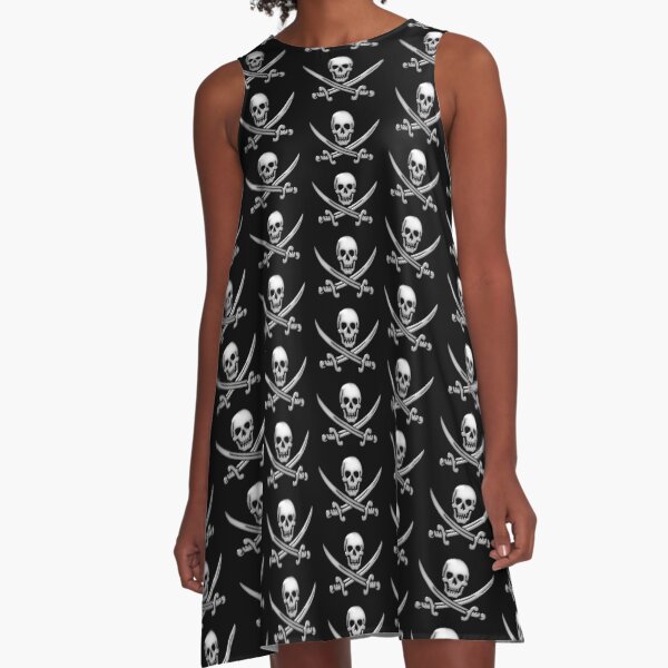 Item preview, Glassy Pirate Skull & Sword Crossbones  designed and sold by Gravityx9.