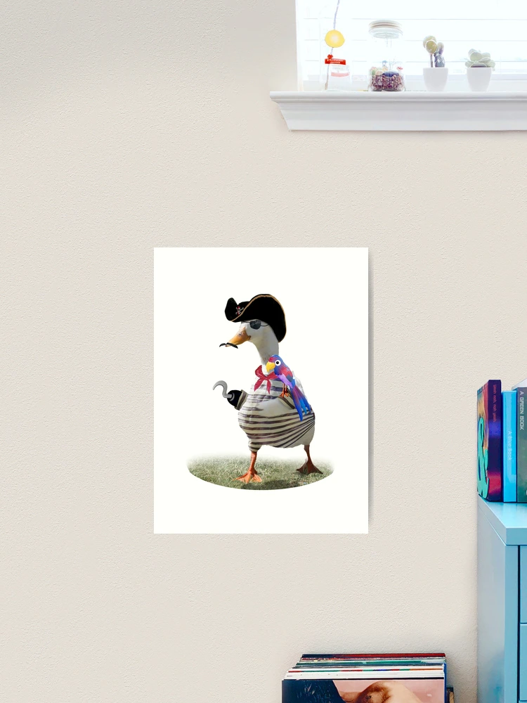 Pirate Captain Duck with Hook Hand Metal Print for Sale by Gravityx9