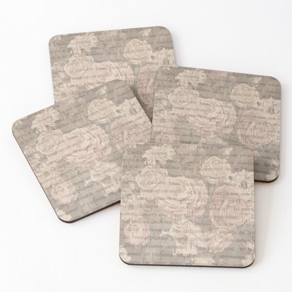Item preview, dark vintage floral book page designed and sold by Beeroclock.