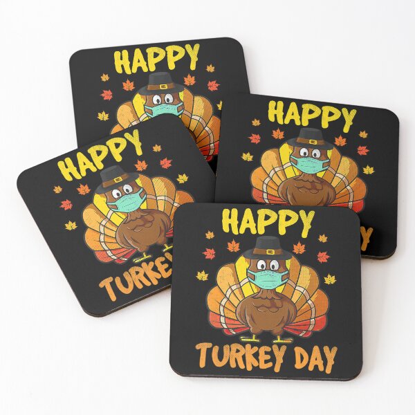 Item preview, Happy Turkey Day thanksgiving Masked Turkey Autumn Fall designed and sold by Miriam Brayan.