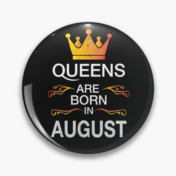 Item preview, Queens are born in August Vintage – August birthday Quotes designed and sold by BahaaIB.