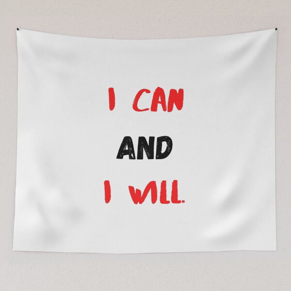 Item preview, Motivational Quotes For Success | I Can And I Will designed and sold by Salman Hino.