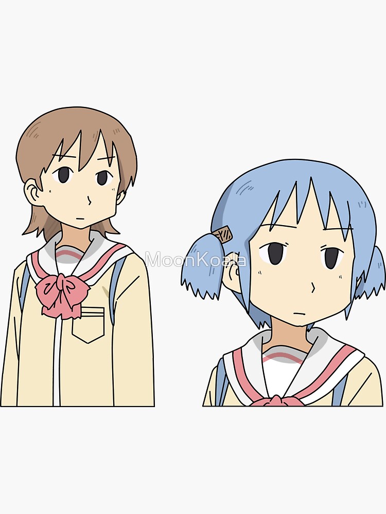 funny yuuko and mio meme face nichijou - Anime Memes - Pin