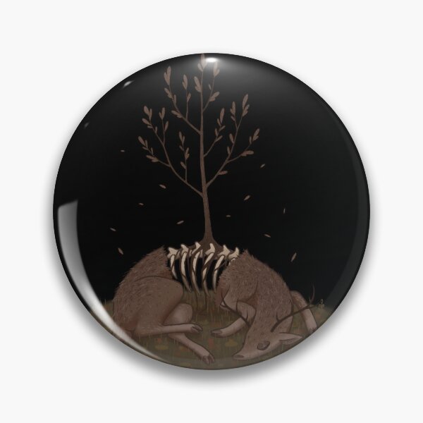 Item preview, Sleeping Deer Sprouts Tree designed and sold by HuntingForTeeth.