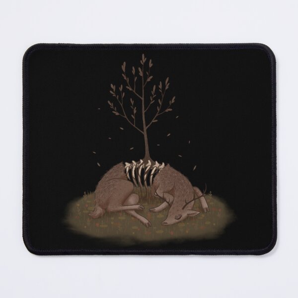 Item preview, Sleeping Deer Sprouts Tree designed and sold by HuntingForTeeth.