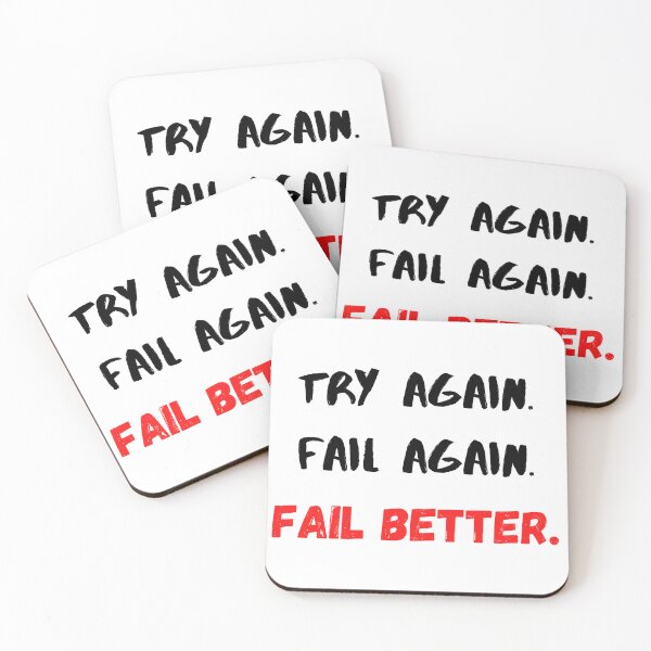 Item preview, Motivational Quotes For Success Fail Better designed and sold by Salman Hino.