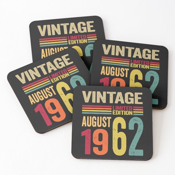 Item preview, 60 Year Old Gifts Vintage August 1962 - 60th Birthday gift designed and sold by BahaaIB.