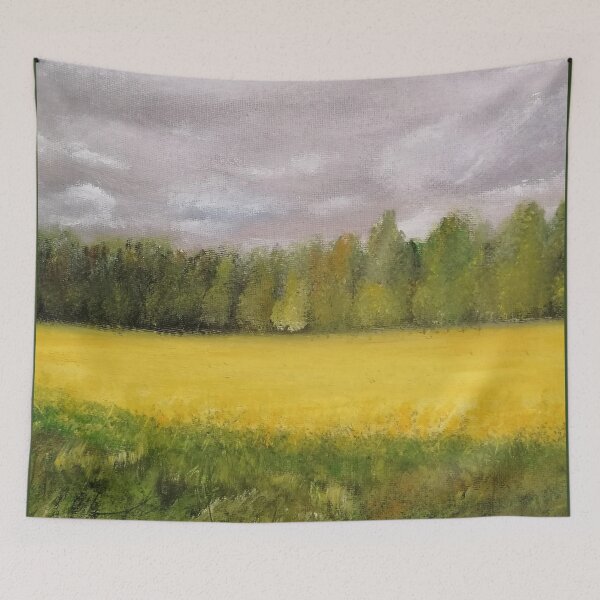 Item preview, Rape field landscape painting painted on canvas designed and sold by Anke Franikowski.