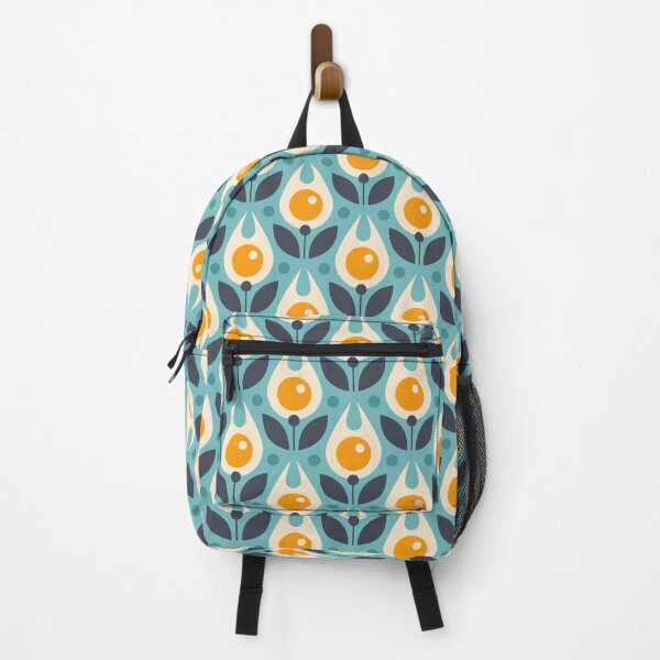 Item preview, 1071 - abstract retro flowers, blue designed and sold by RouCouCou.
