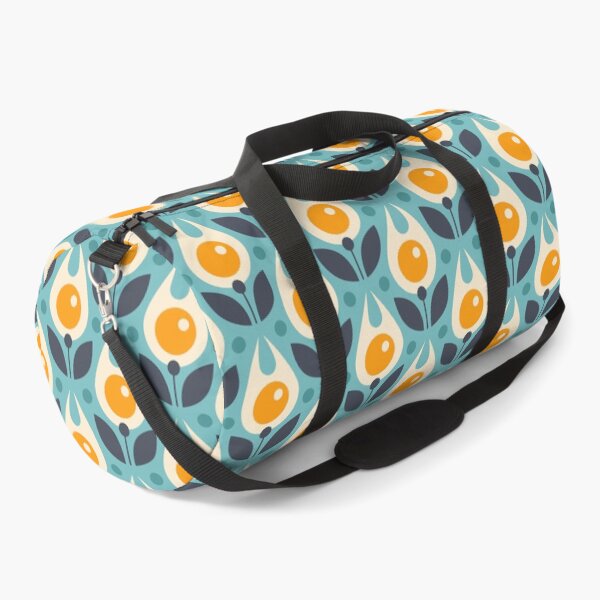 Item preview, 1071 - abstract retro flowers, blue designed and sold by RouCouCou.
