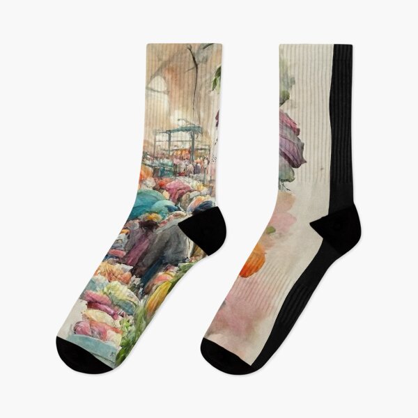 Artikelvorschau, Abstract Flower Market Watercolor entworfen und verkauft von deificusArt.