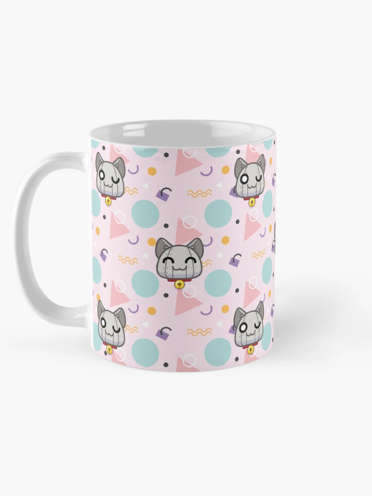 Thumbnail 5 of 6, Coffee Mug, Bot Pattern - Pink designed and sold by RafaLagoon.