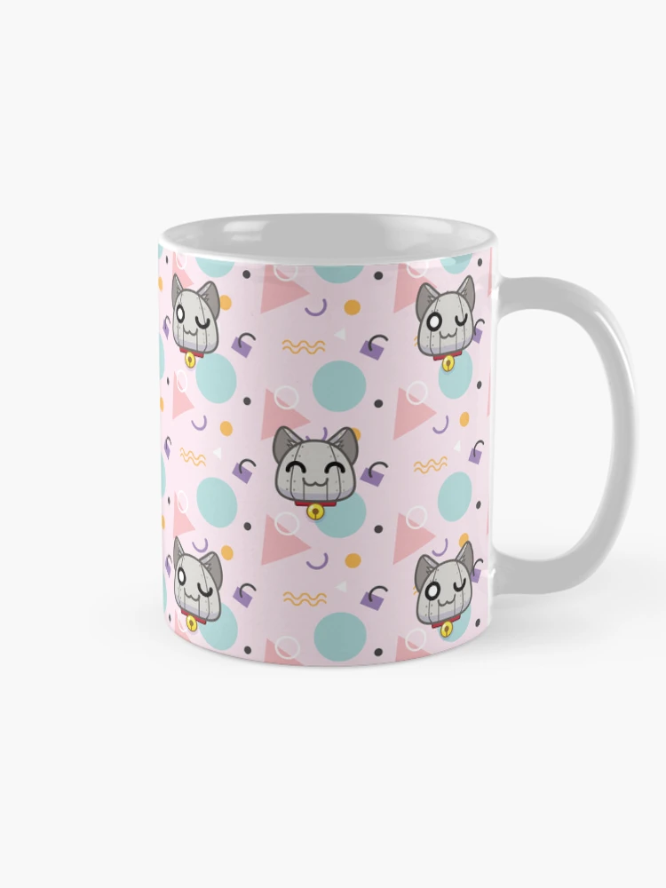 Thumbnail 3 of 6, Coffee Mug, Bot Pattern - Pink designed and sold by RafaLagoon.