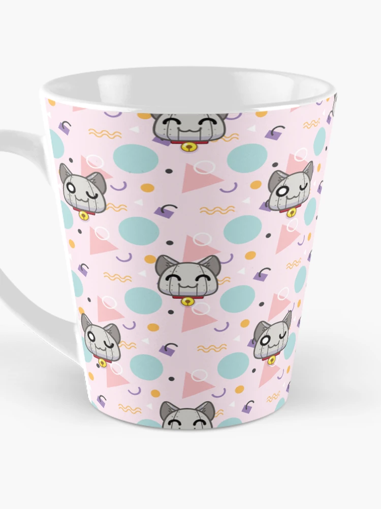 Thumbnail 3 of 4, Coffee Mug, Bot Pattern - Pink designed and sold by RafaLagoon.