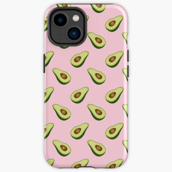 iPhone 14 Baby Avocado Cow Aesthetic Guacamole Line Art Flowers Case