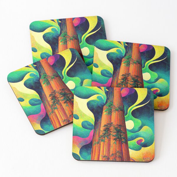 Item preview, Psychedelic Giant Sequoias designed and sold by deificusArt.