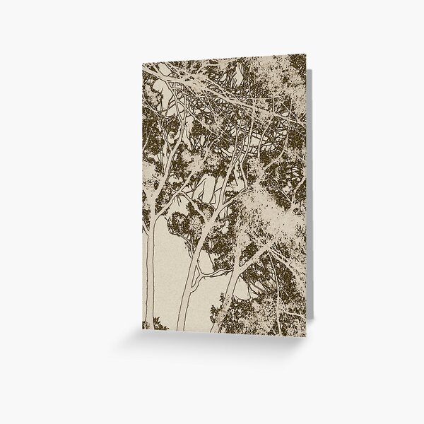 Sepia Trees - An Autumn Odyssey Greeting Card