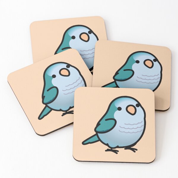 Item preview, Chubby Blue Quaker Parrot designed and sold by birdhism.