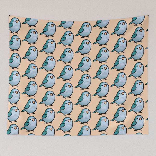 Item preview, Chubby Blue Quaker Parrot designed and sold by birdhism.