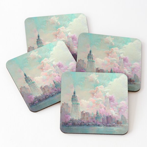 Item preview, New York in Pastel Watercolor designed and sold by deificusArt.
