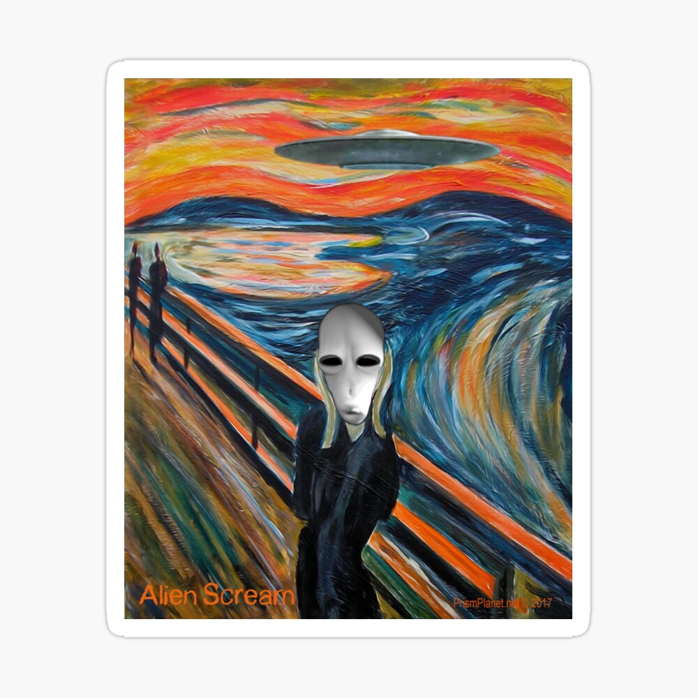 the scream painting alien