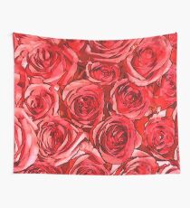 Red Roses Wall Tapestry