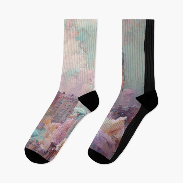 Item preview, New York in Pastel Watercolor designed and sold by deificusArt.