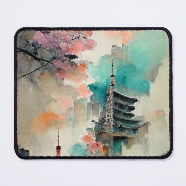 Item preview, Tokyo in Pastel Watercolor designed and sold by deificusArt.