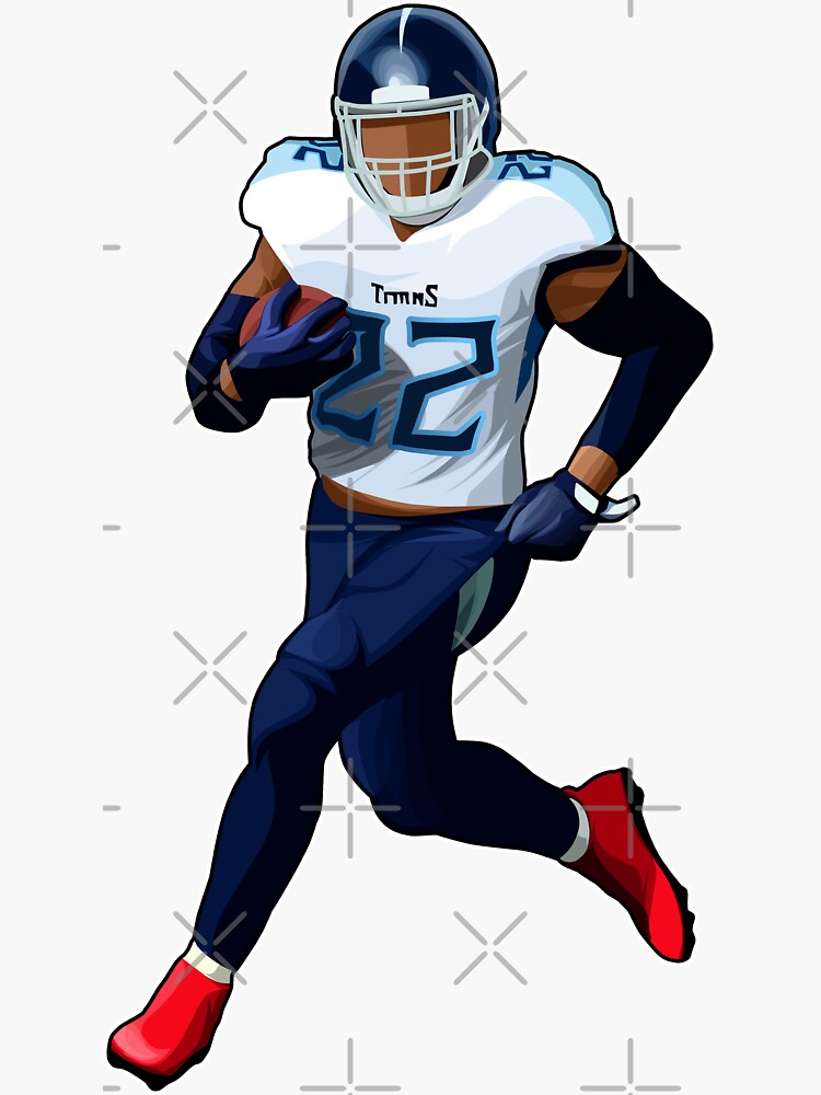 Derrick Henry #22 Runs Rushes' Sticker for Sale by DoublePlay18