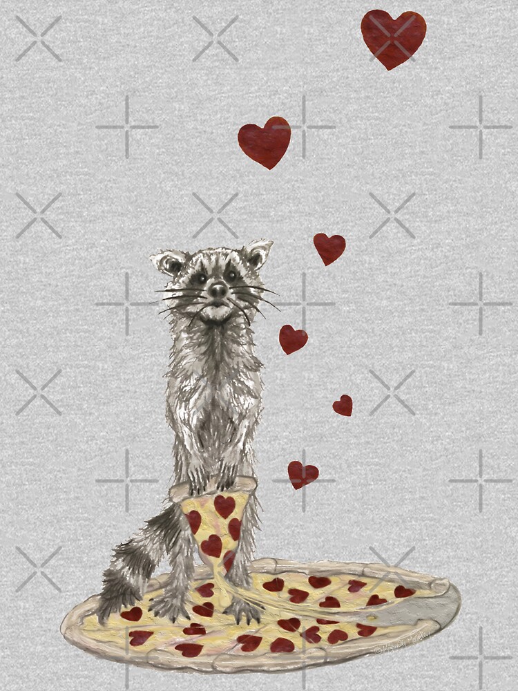 Trash Panda Hearts Pizza by heARTcart