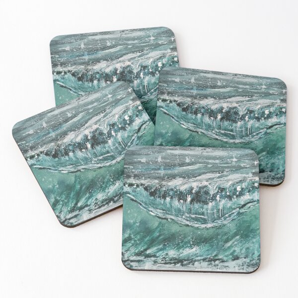 Item preview, love the sea? A painted wave with acrylic on wood designed and sold by Anke Franikowski.