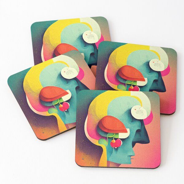 Item preview, Big Head Abstract Pop Art designed and sold by deificusArt.