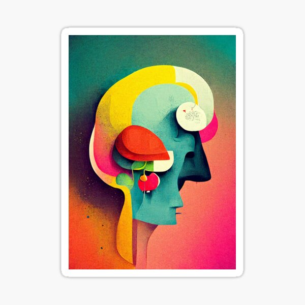 Vista previa del artículo con la obra «Big Head Abstract Pop Art», diseñado y vendido por deificusArt.
