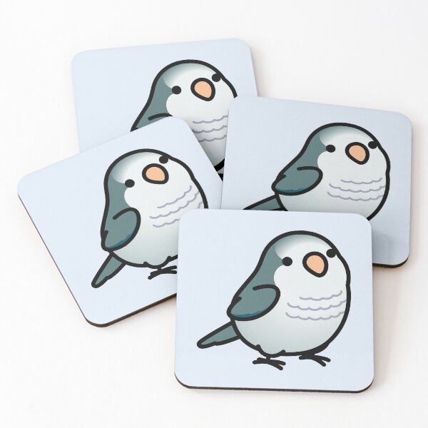 Item preview, Chubby Gray Quaker Parrot designed and sold by birdhism.